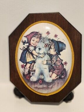 Vintage Goebel Hummel Wooden Wall Hanging From Buzzard’s Bay Mass From The 60s